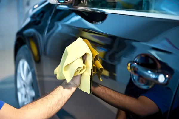 professional towel dry service at shining star car wash